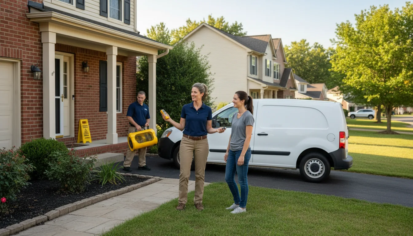 Residential water damage restoration in Blue Ridge Summit, PA